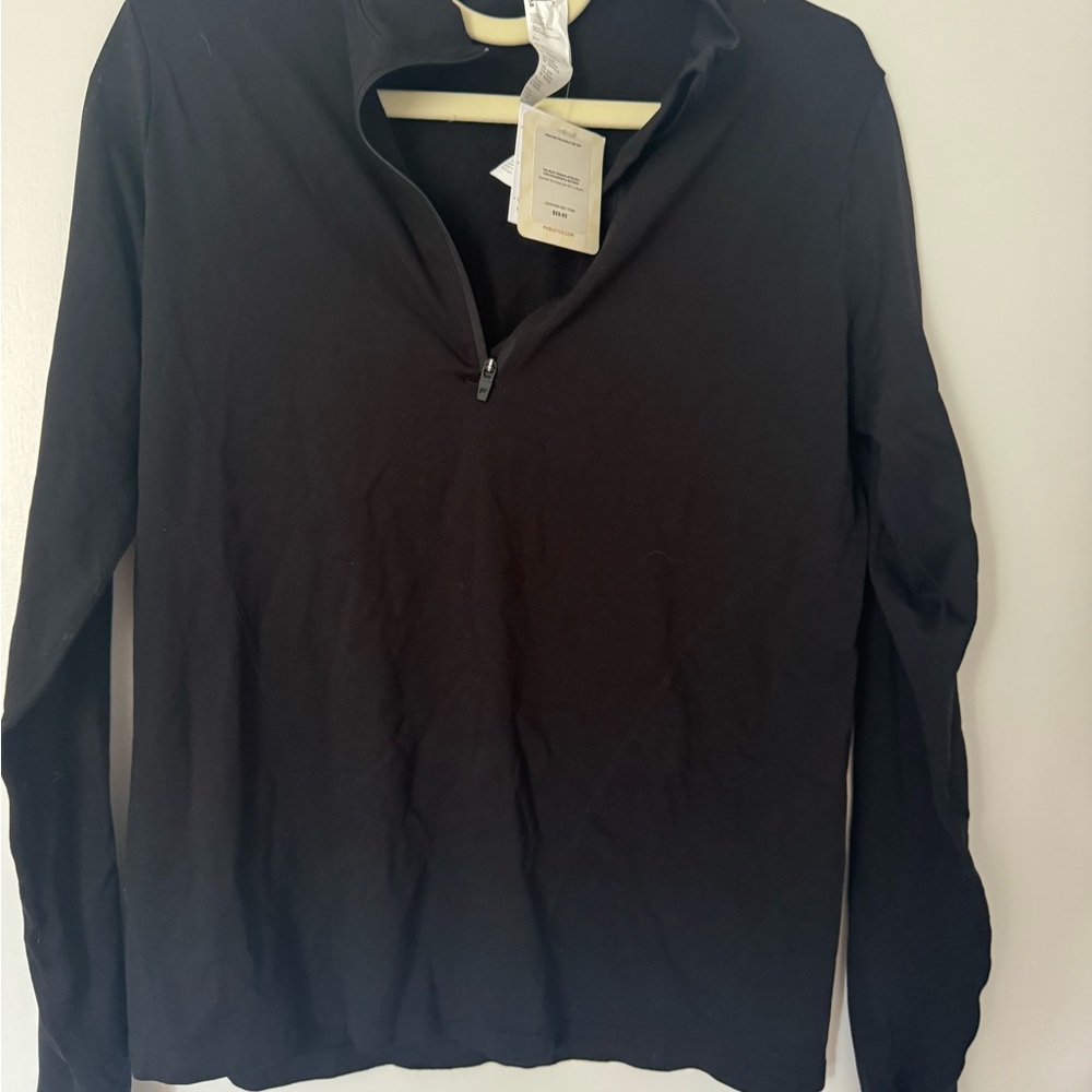 Fabletics Black Quarter-Zip Top